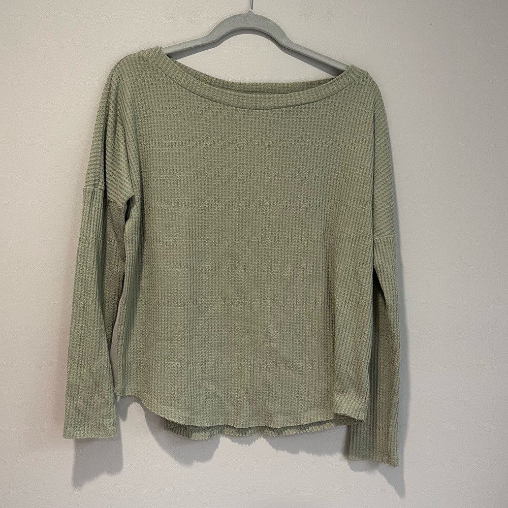 Aeropostale Green Perfect Waffle Tee
